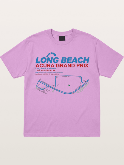 Long Beach Grand Prix Map Gildan T-shirt