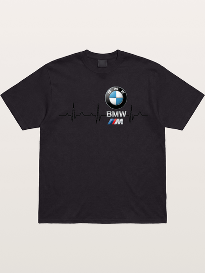 BMW Heartbeat Logo Art Gildan T-shirt