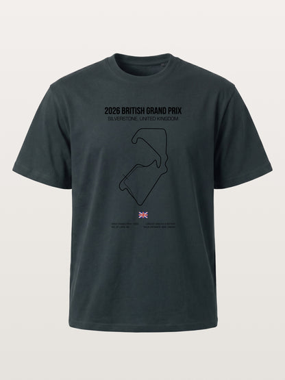 British Grand Prix Silverstone Track Outline Gildan T-shirt