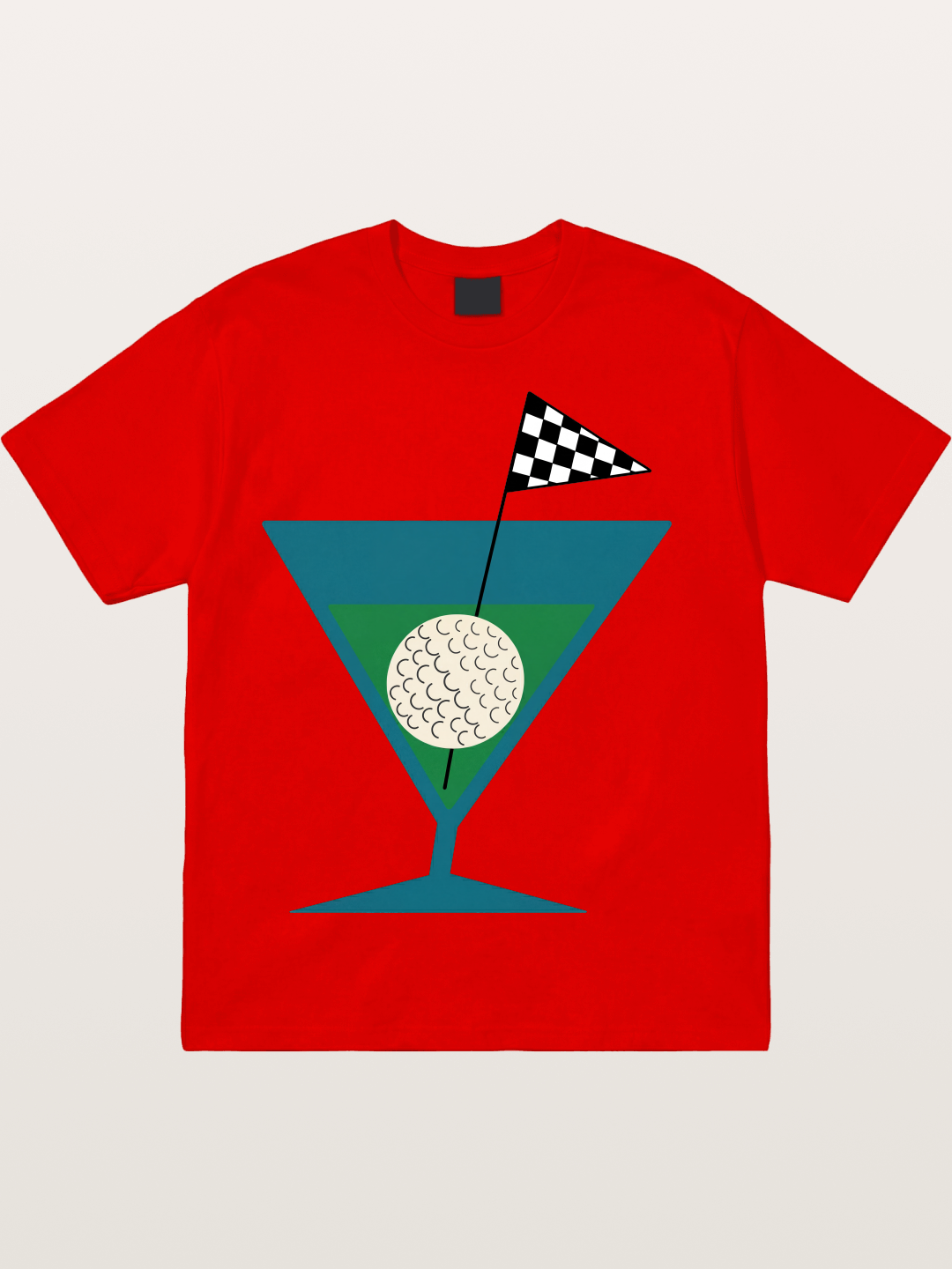 Golf Martini Cotton T-shirt