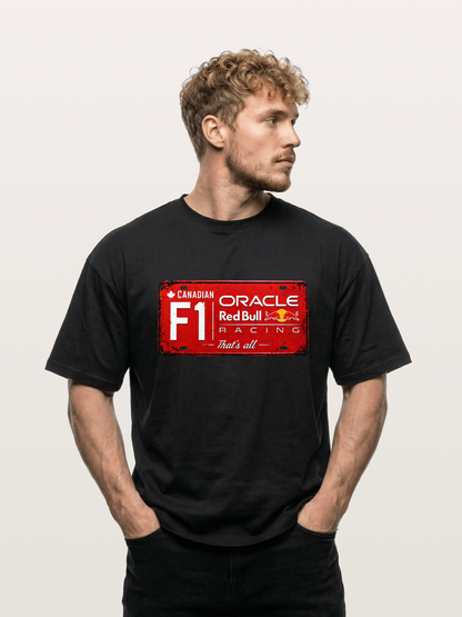 Red Bull F1 Vintage License Plate Gildan T-shirt
