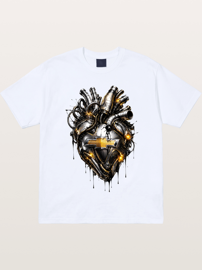 Chevrolet Engine Heart Graphic Gildan T-shirt