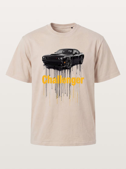 Drip Paint Challenger Poster Cotton T-shirt