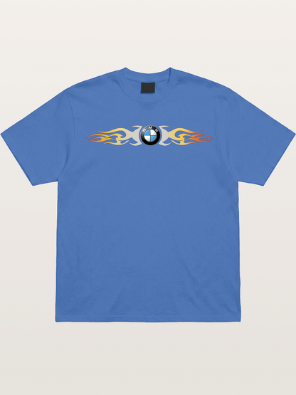 BMW Roundel Flame Stripe Gildan T-shirt