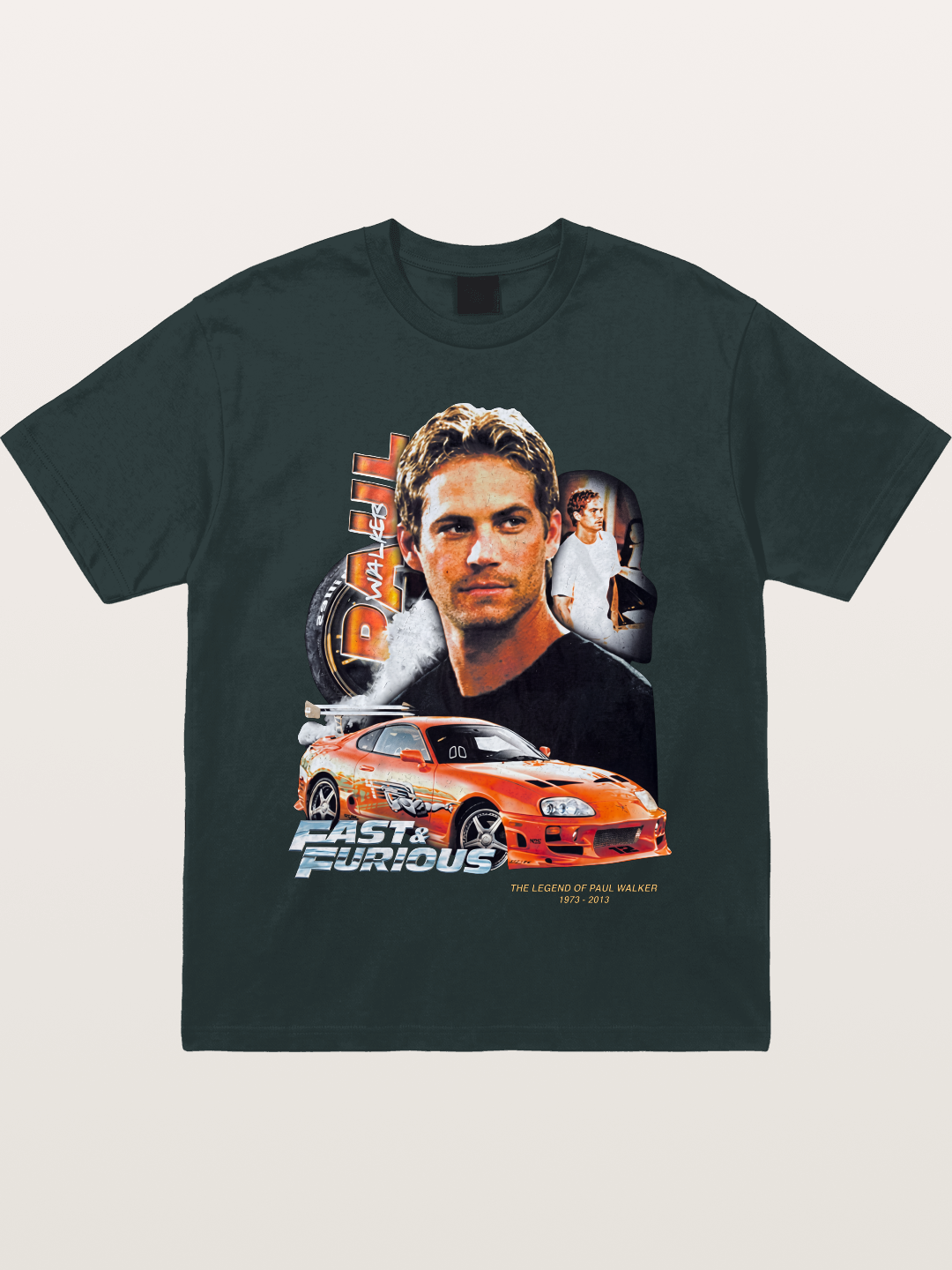 Orange Supra Fast & Furious Gildan T-shirt