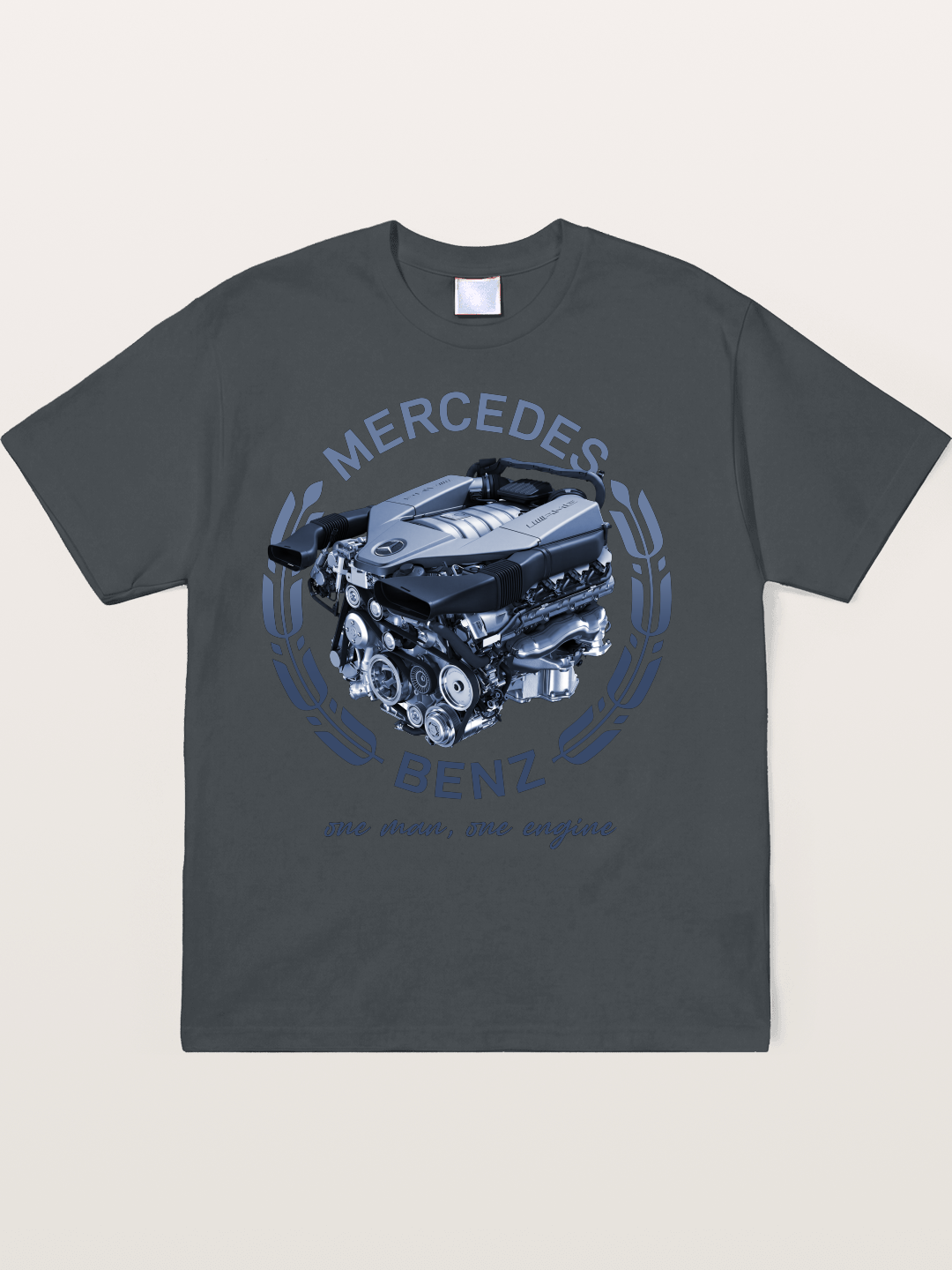 Benz V8 Engine Technical View Soft-Stay T-shirt