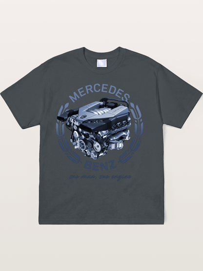 Benz V8 Engine Technical View Soft-Stay T-shirt