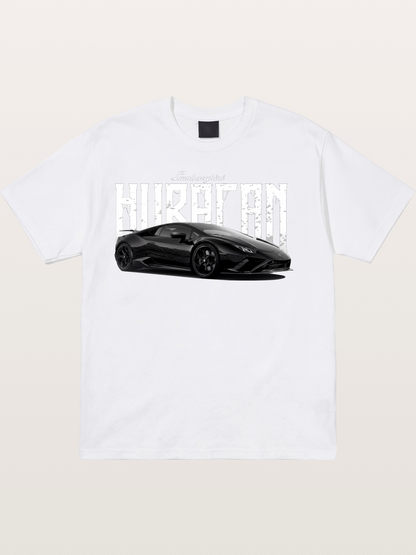 Black Lamborghini Huracan Coupe Cotton T-shirt