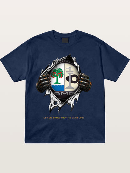 AMG Affalterbach Crest Tear Through Cotton T-shirt