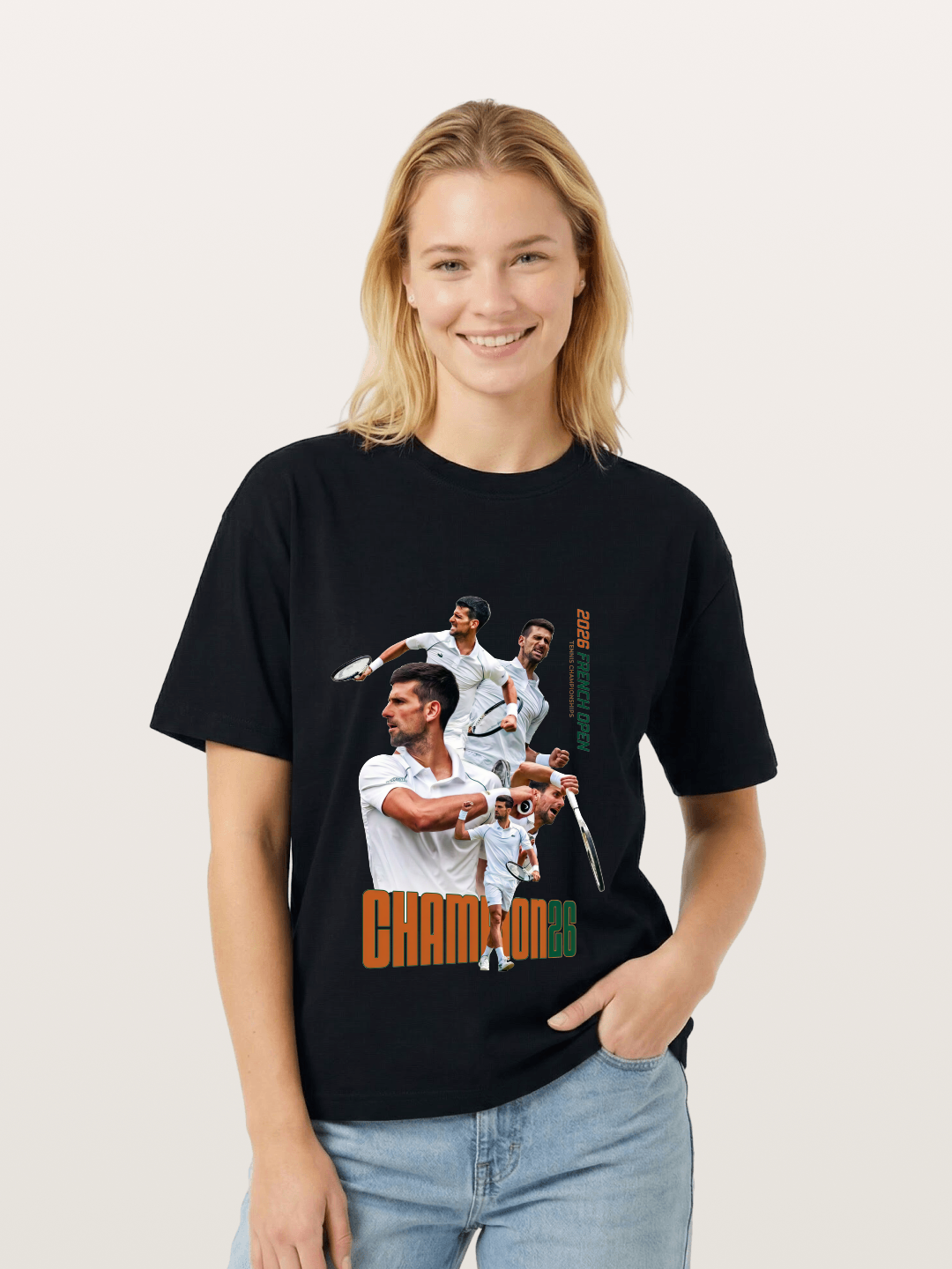 Djokovic French Open Champion Art Gildan T-shirt