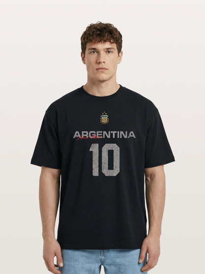 Argentina Messi 10 Retro Cotton T-shirt