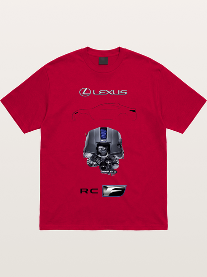 RC F Engine Outline Poster Gildan T-shirt