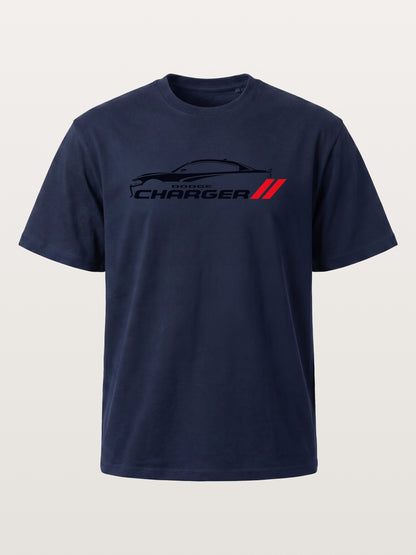 Charger Silhouette Strip Art Cotton T-shirt