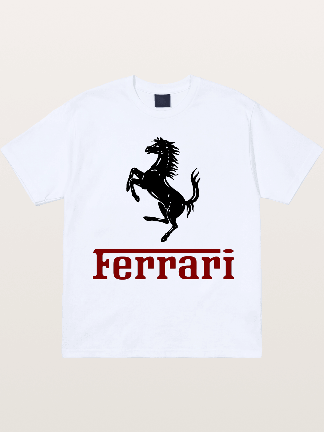 Ferrari Black Horse Logo Gildan T-shirt