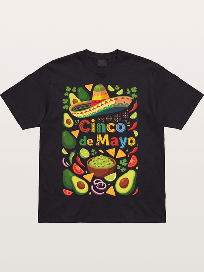 Mexican Avocado Tortilla Feast Cotton T-shirt