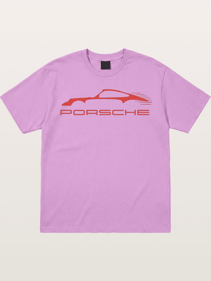 Red Porsche Silhouette Art Gildan T-shirt