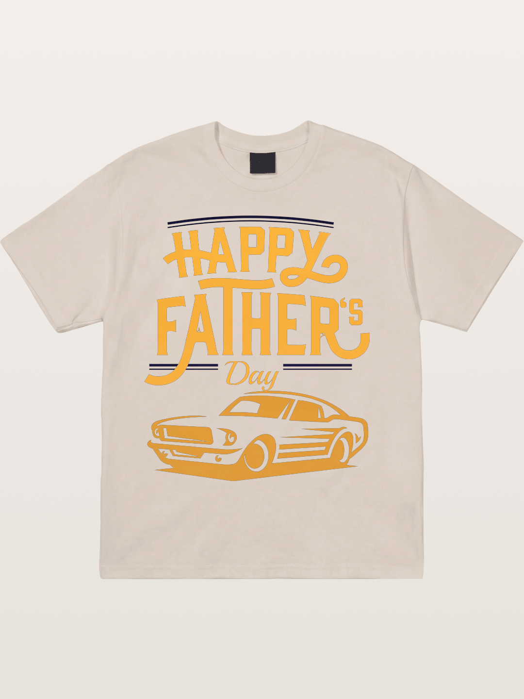 Father's Day Muscle Car Art Cotton T-shirt