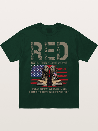 I Wear Red for Those Who Keep Us Free Gildan T-shirt