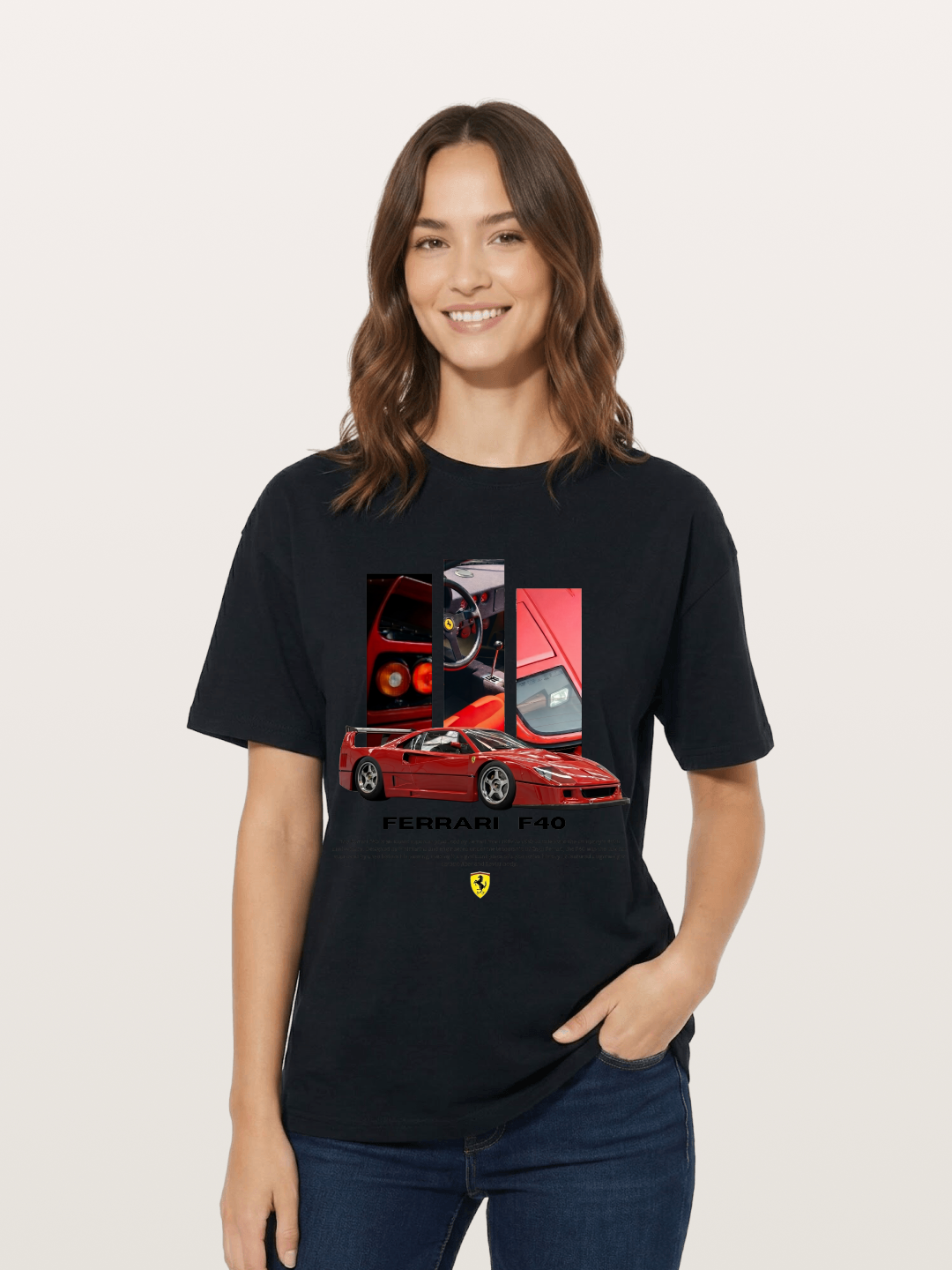 Vertical F40 Cotton T-shirt