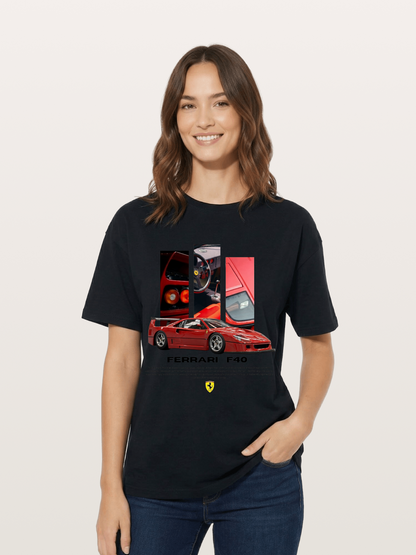 Vertical F40 Cotton T-shirt