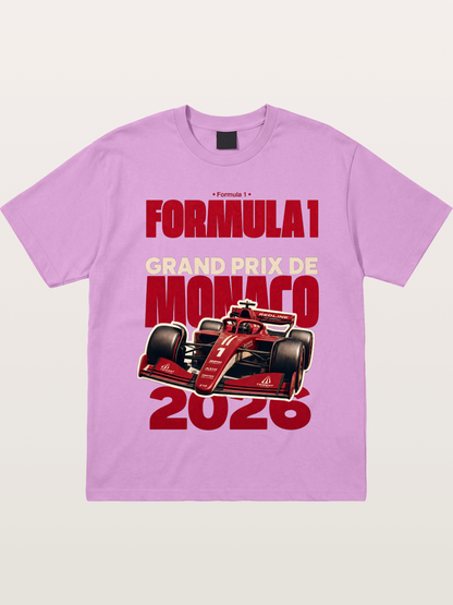 Monaco F1 2026 Red Print Gildan T-shirt