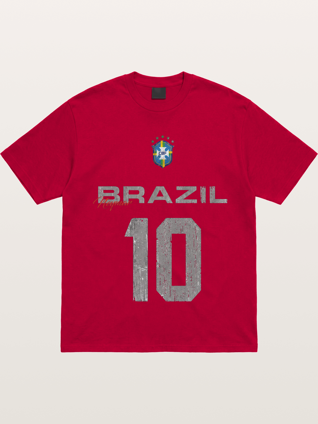 Brazil Neymar 10 Vintage Gildan T-shirt