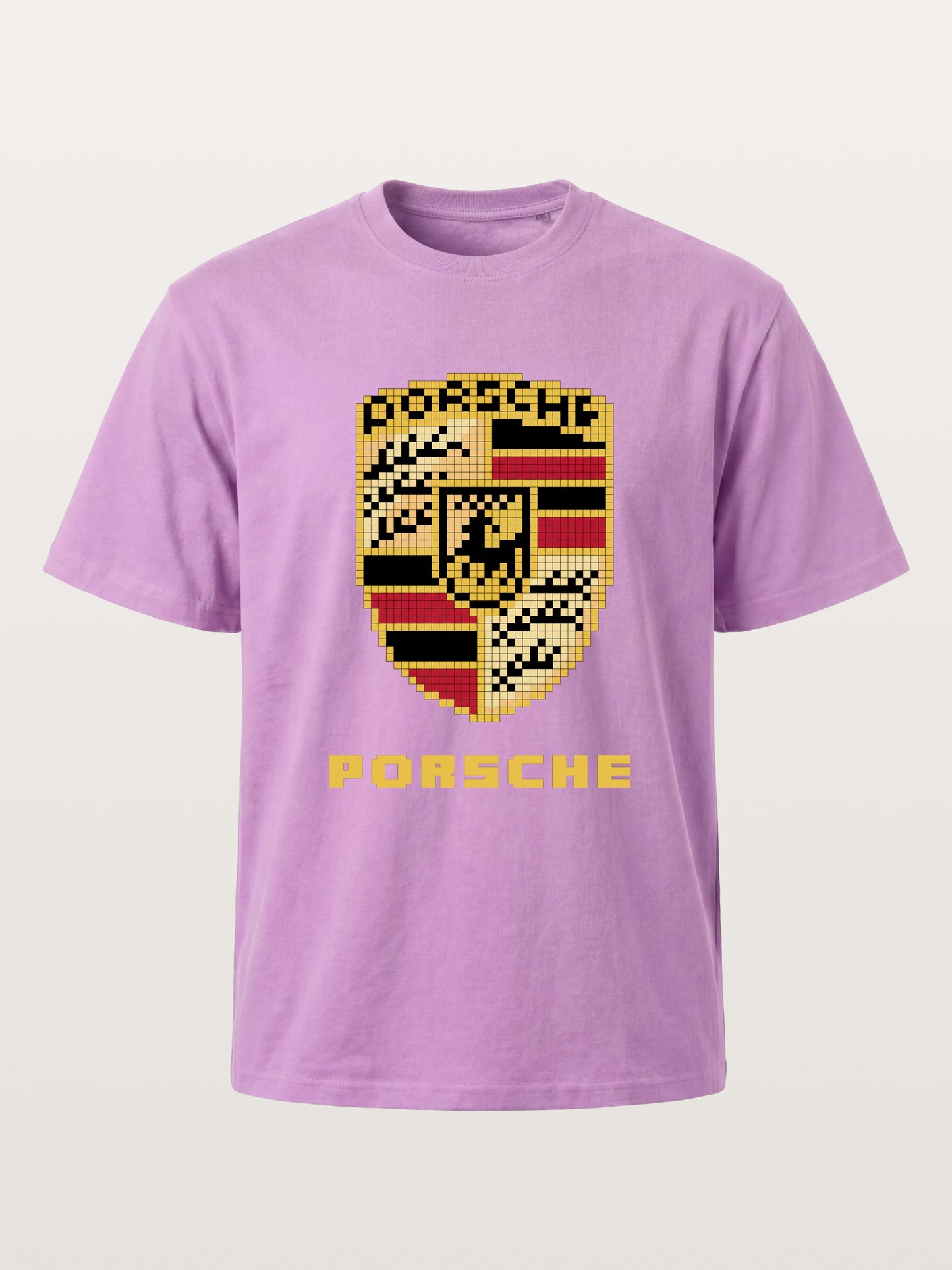 Pixel Mosaic Porsche Crest Emblem Gildan T-shirt