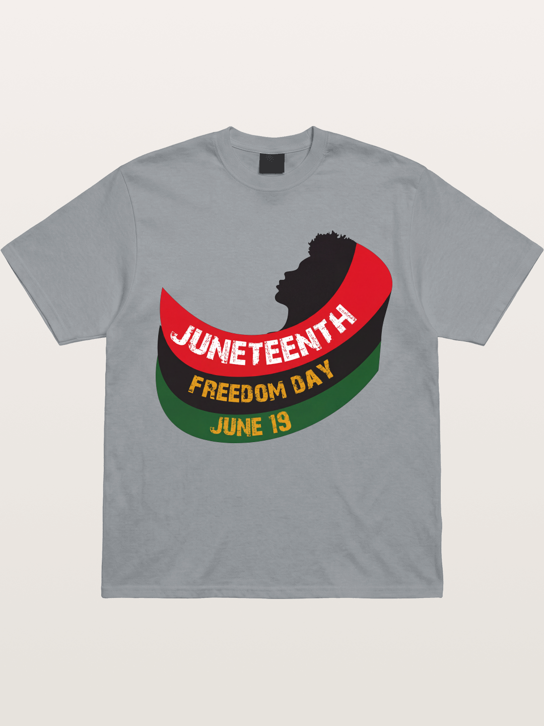 Juneteenth Freedom Day Silhouette Gildan T-shirt