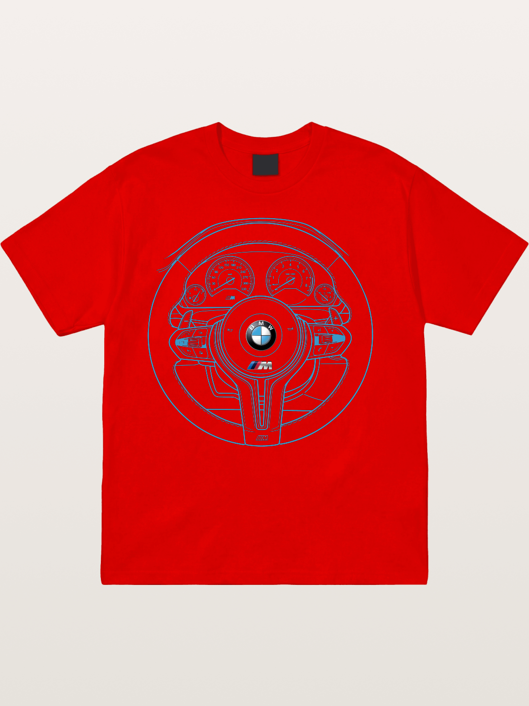 BMW M Vintage Steering Wheel Draft Cotton T-shirt