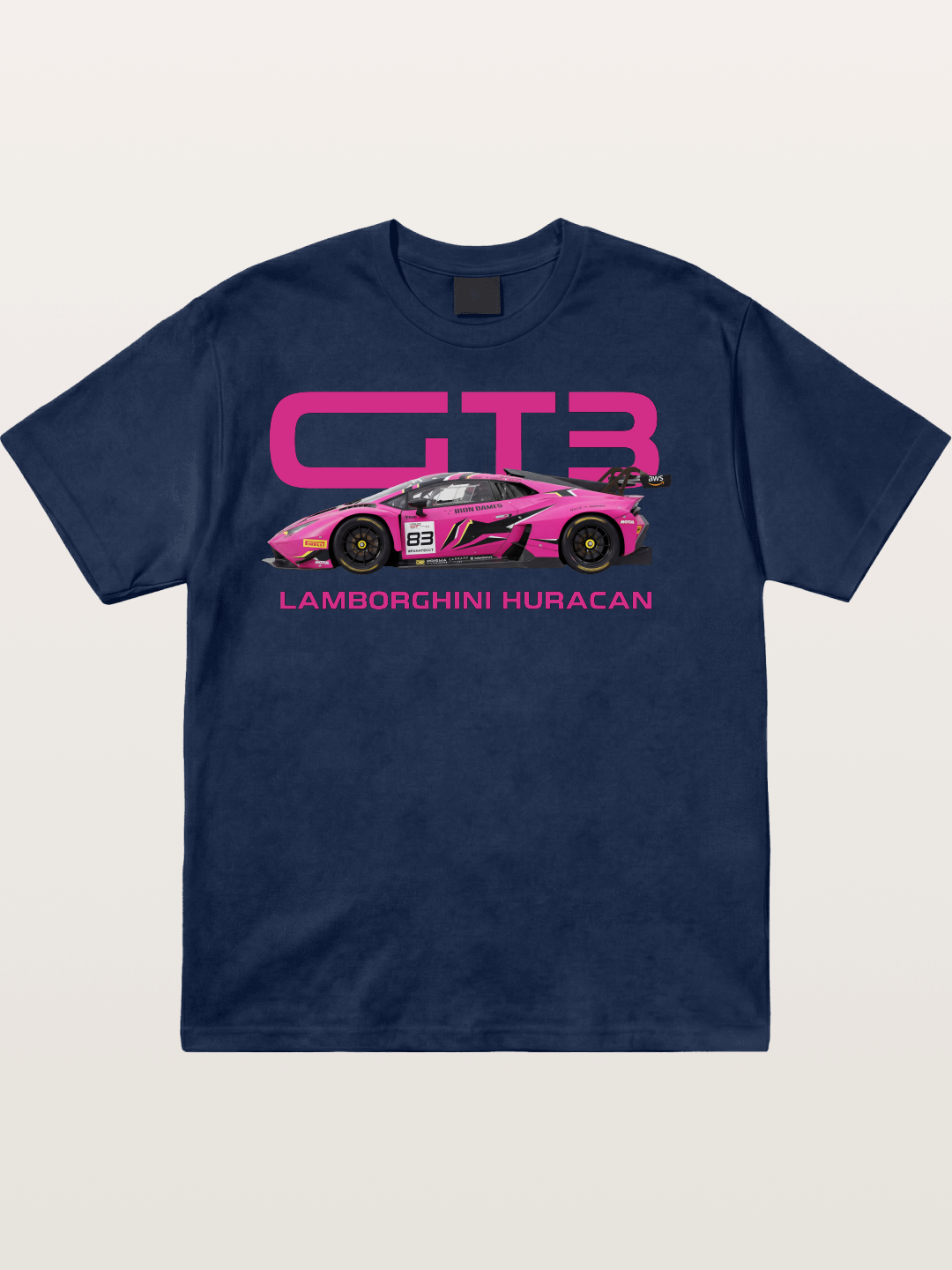 Pink Racer Cotton T-shirt