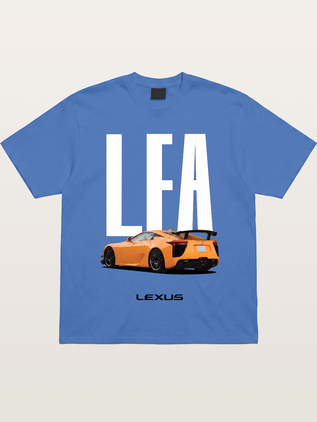 Orange Lexus LFA Rear Print Gildan T-shirt