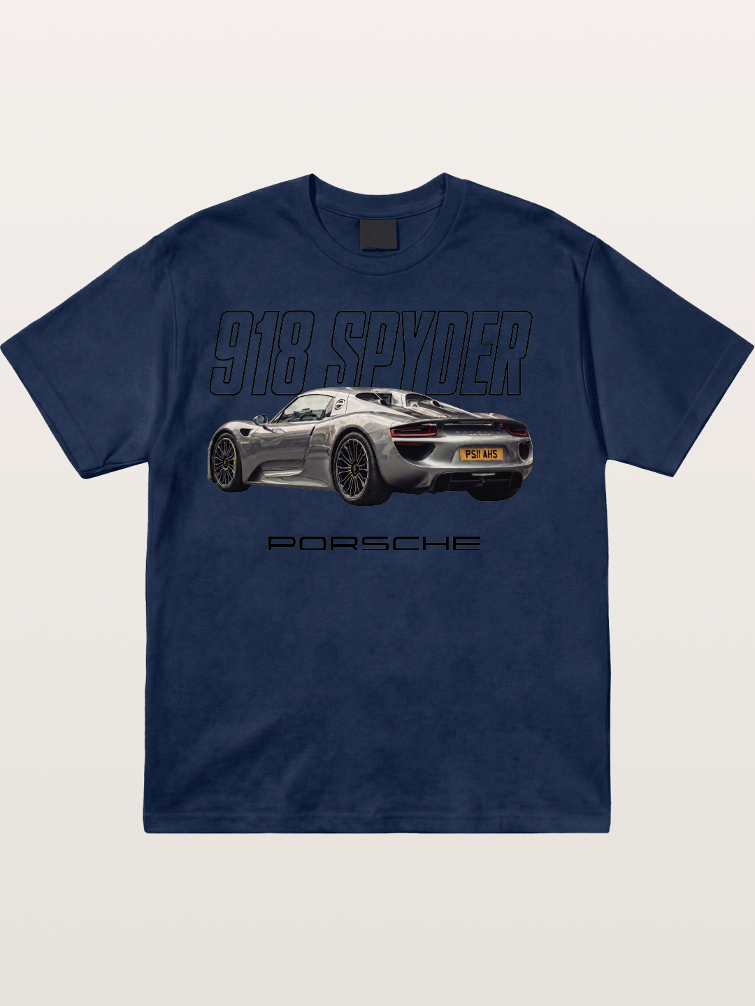 Porsche 918 Spyder Graphic Art Cotton T-shirt