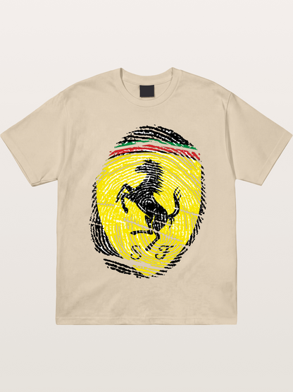 Ferrari Fingerprint Logo Gildan T-shirt