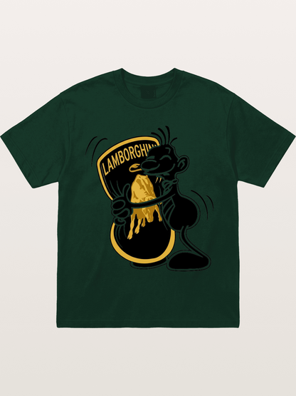 Cartoon Hugs Lamborghini Logo Gildan T-shirt