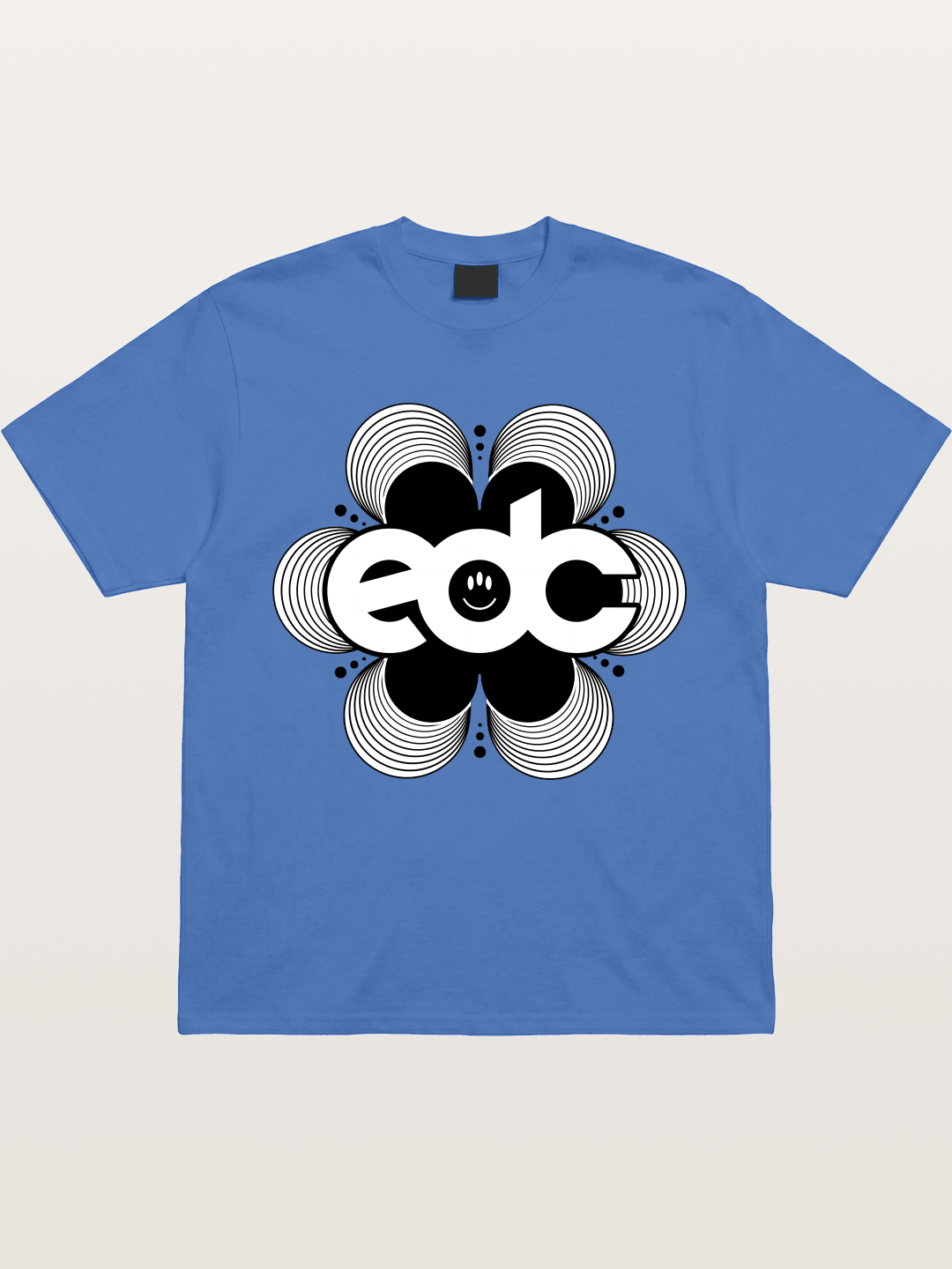 EDC Wavy Daisy Logo Design Gildan T-shirt