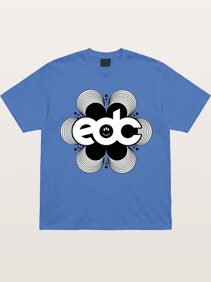 EDC Wavy Daisy Logo Design Gildan T-shirt