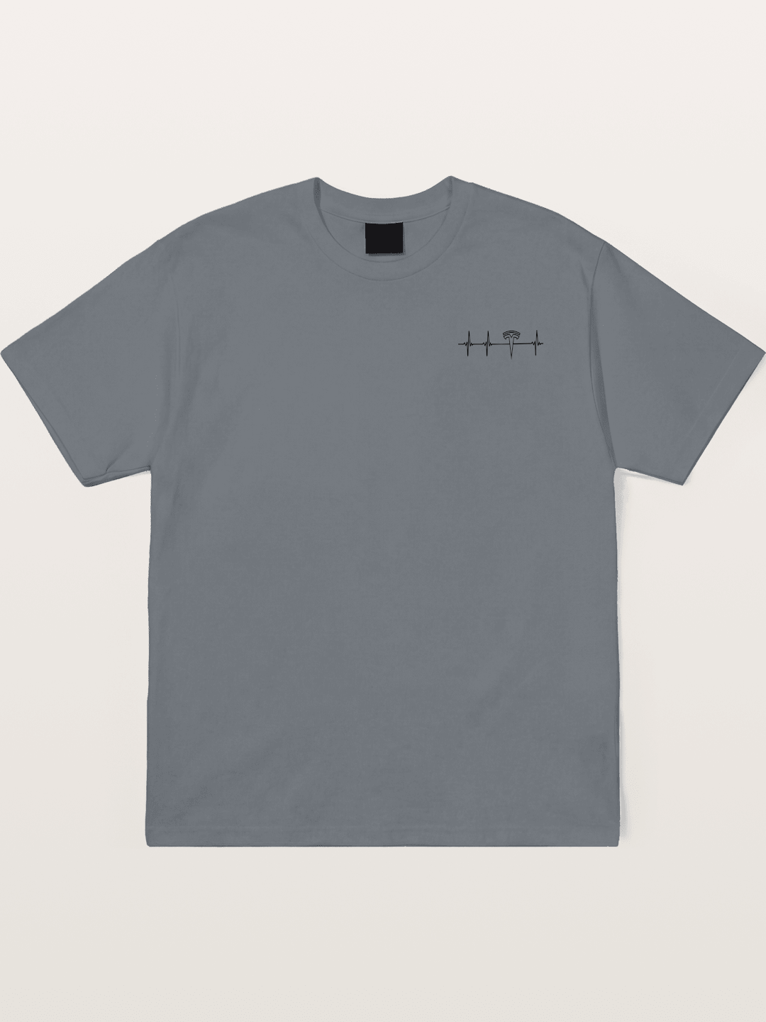 Tesla Logo Heartbeat Sticker Cotton T-shirt