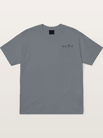 Tesla Logo Heartbeat Sticker Cotton T-shirt