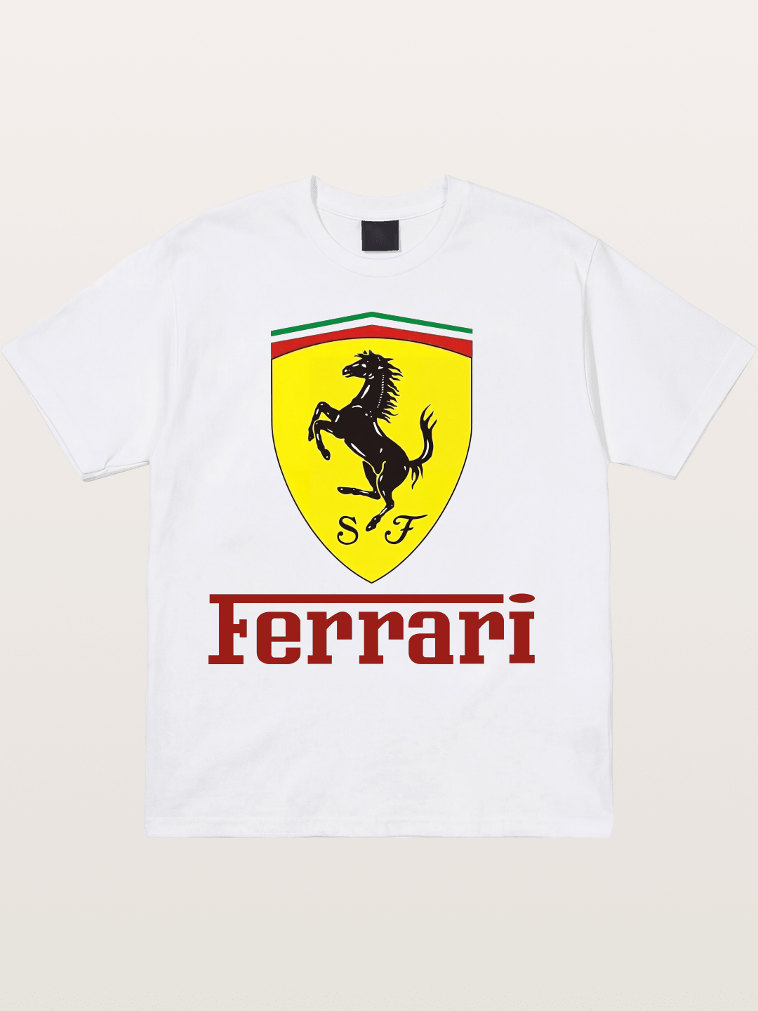 Ferrari Prancing Horse Shield Cotton T-shirt