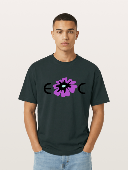 Purple EDC Daisy Silhouette Gildan T-shirt
