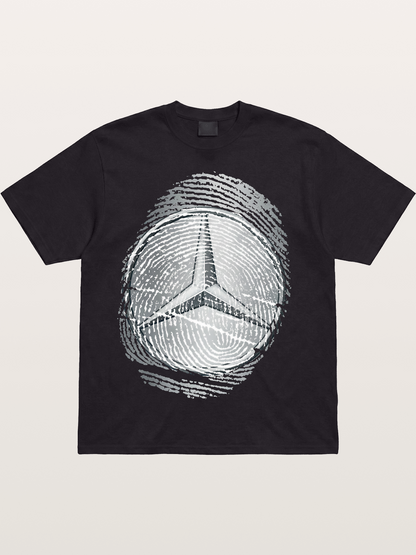 Mercedes Fingerprint Logo Cotton T-shirt