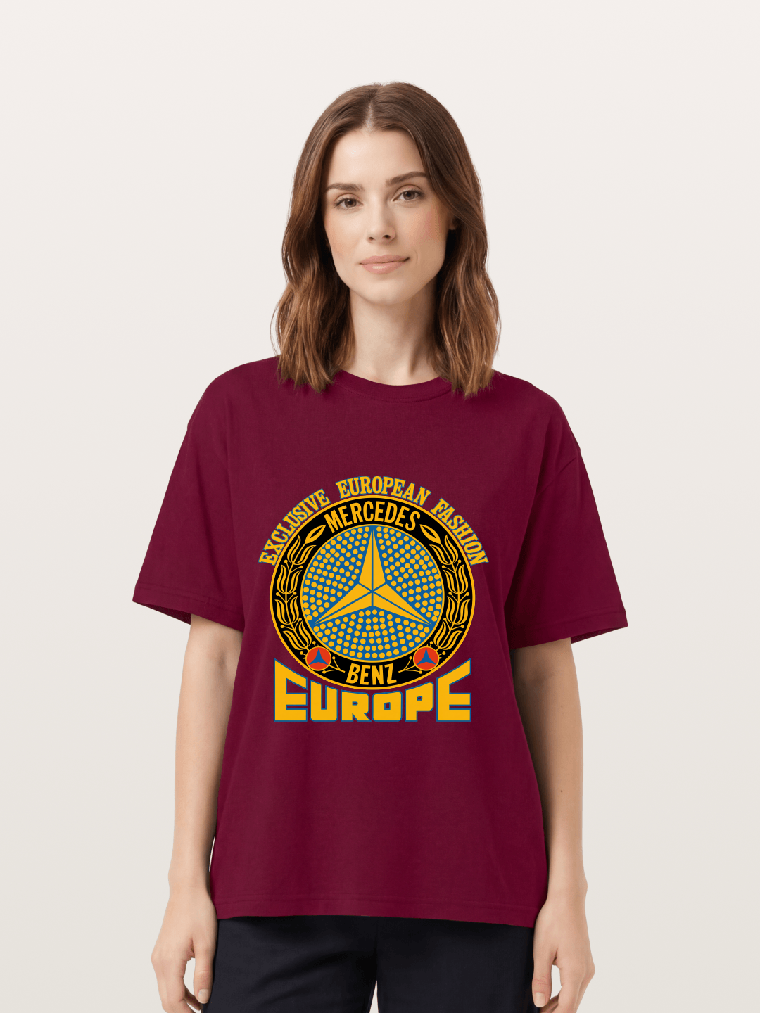 European Fashion Mercedes Print Gildan T-shirt