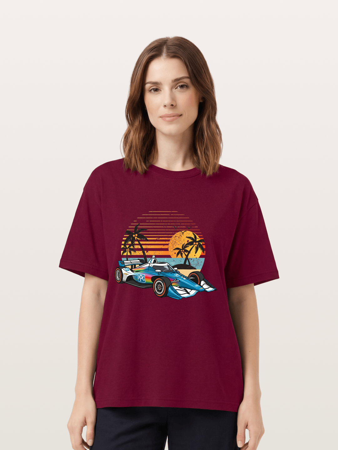 Palm Sunset Indy Car Classic Gildan T-shirt