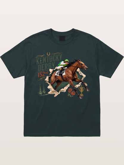 Kentucky Derby 152nd Horse & Roses Gildan T-shirt
