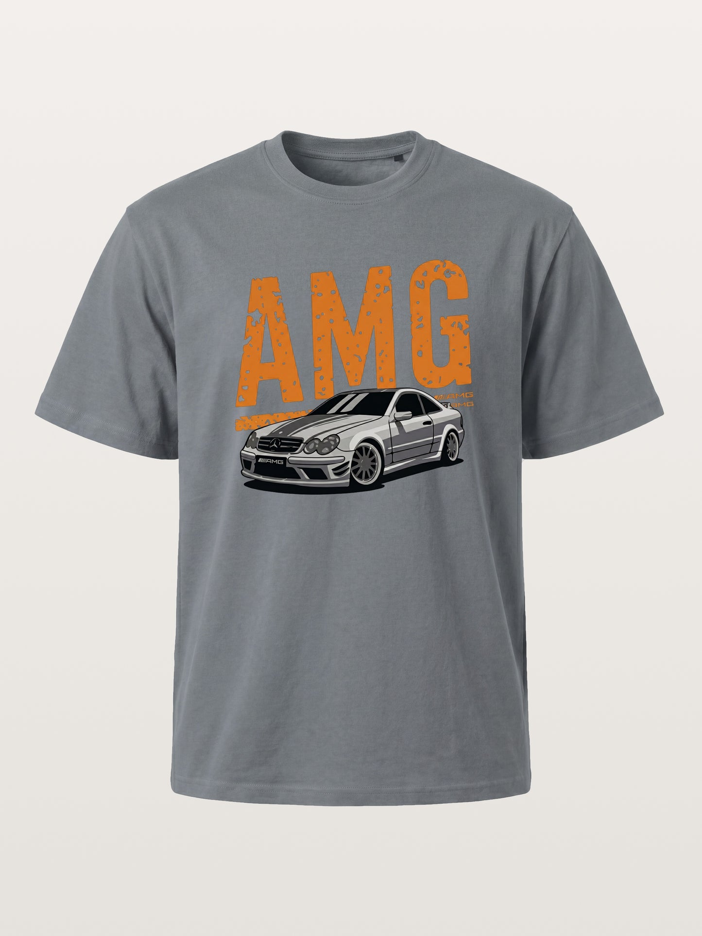 Vintage AMG CLK Coupe Distressed Font Cotton T-shirt