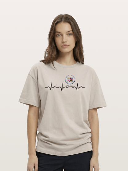 Cadillac Heartbeat Graphic Cotton T-shirt