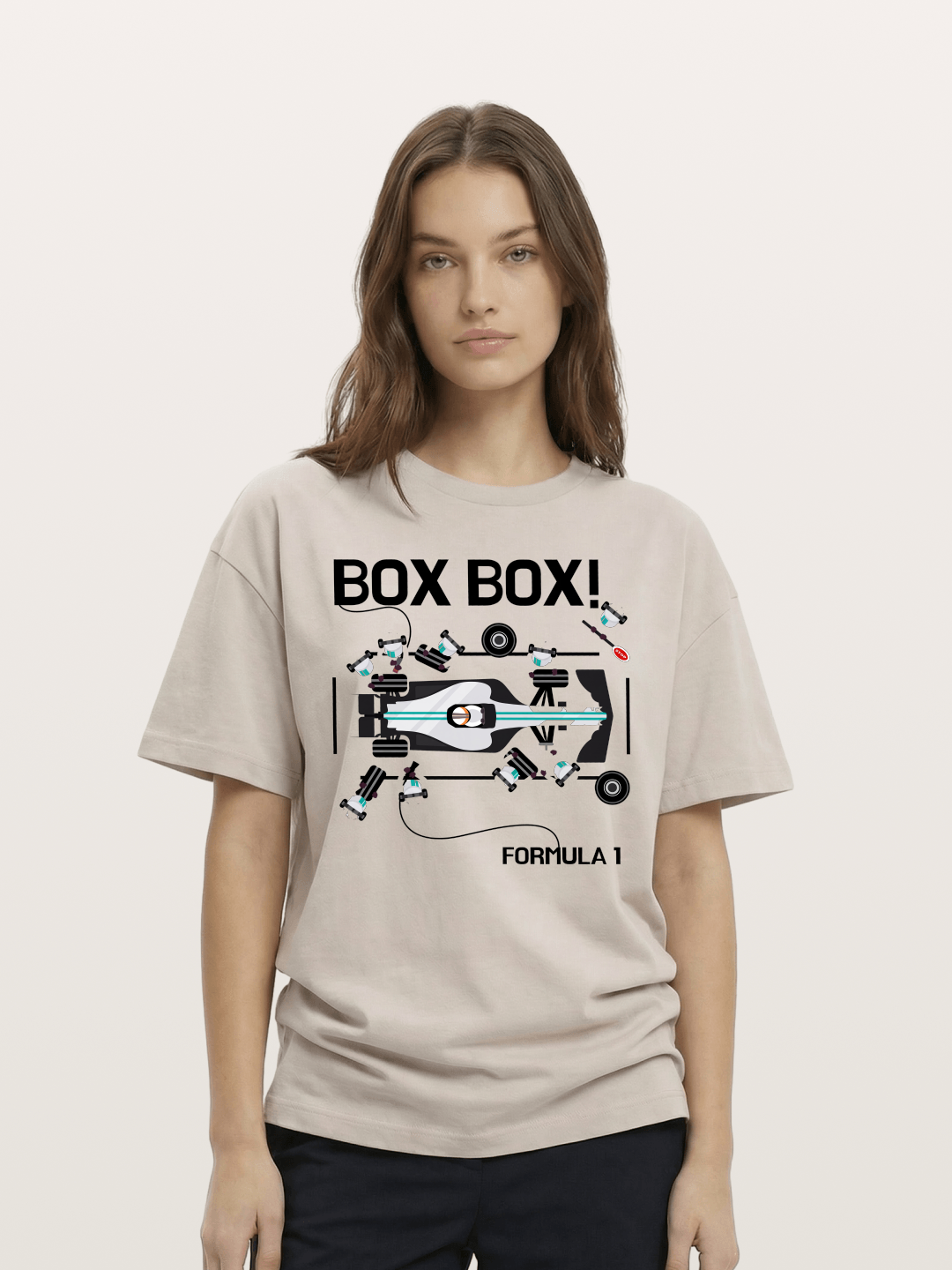 F1 Box Box Pit Stop Graphic Cotton T-shirt