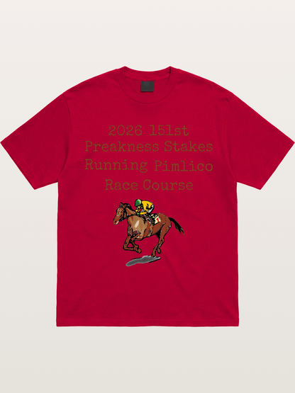 151st Preakness Yellow Silks Horse Gildan T-shirt