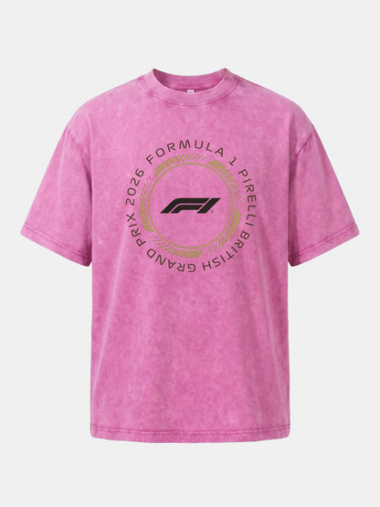British Grand Prix 2026 Circular Crest Washed T-shirt