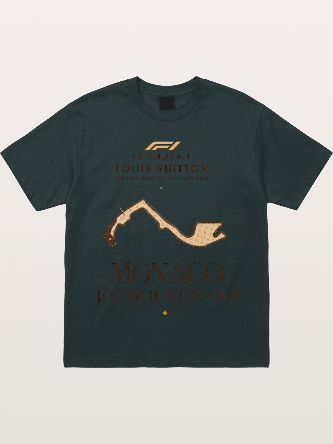 LV Monaco Track Pattern Art Gildan T-shirt